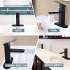 Grifería Banna Negro Monocomando Para Baño Acero Inoxidable Mate
