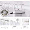 Abaysto Burnt Orange Grey Geometry Shower Curtain Lightweight Shower Curtains