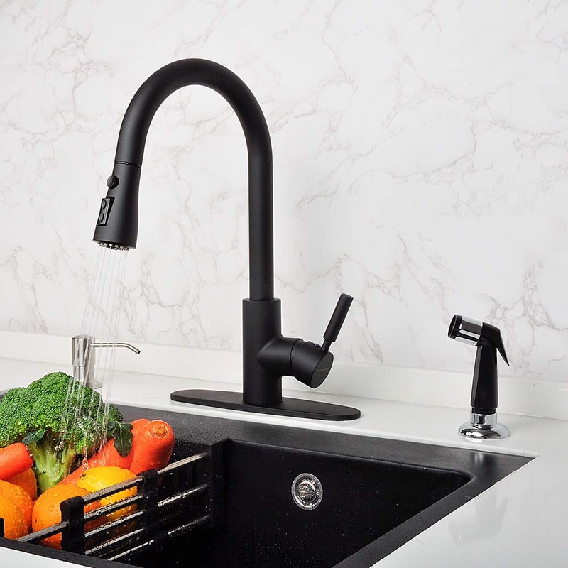 Black Kitchen Sprayer,Kitchen Sprayer Replacement,Side Sprayer for Kitchen Sink,Kitchen Sink