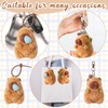Ruzister 2 Pieces Capybara Plush Keychain Toys Realistic Capybara Cuddly