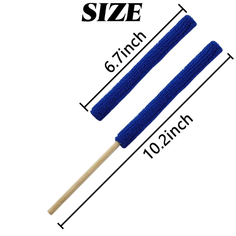 GXXMEI 30PCS Microfiber Detail Duster Sticks Crevice Cleaning Tool Brush