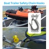 MAMDAFAON 1/2 Inch Safety Chain Hook with Latch,Heavy Duty Clevis
