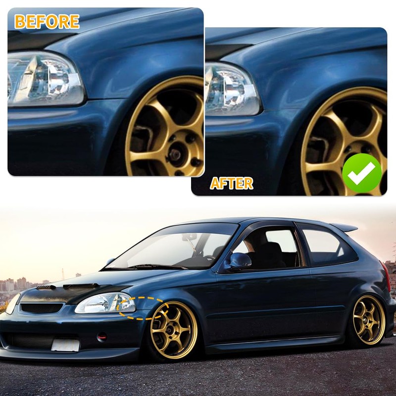 AUTOVIC Front & Rear Bumper Lifts Kit for Honda Civic