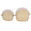 2Pcs Food Serving Tent Basket Fly Skeeter Insect Resistant Bamboo