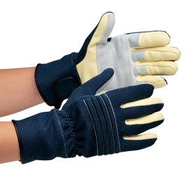 Midori Anzen Kevlar (R) MK-FM-1 Fire Fighting Gloves, Navy Blue, Large, Pigskin Reinforced