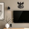 Rajukit Phoenix Wall Art, Wall Decor Metal Phoenix Rising Statue,