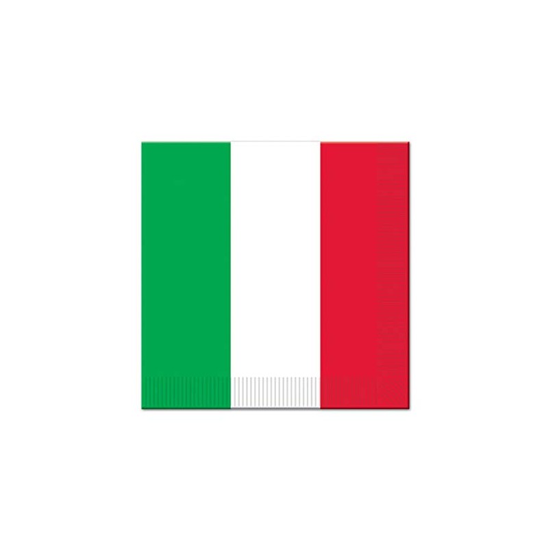 Beistle 58111 Luncheon Napkins, 2-Ply, 16 per Package, Red/White/Green