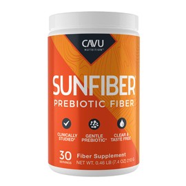 CAVU NUTRITION Sunfiber, Gentle Prebiotic Fiber Supplement | Promotes Comfortable Digestion & Regularity* | Intestinal & Colon Health* (30 Servings)