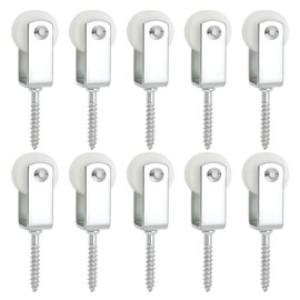 Create idea 10Pcs 25mm Pulley Rope Nylon Hanging Pulleys Clothesline Pulleys for Indoor Patios Balconies Rooftop Walls Installations 38x6mm