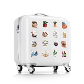 Small Retro Object Stickers for Laptop (50 Pieces), Gift for Children, Teenagers, Adults, Boys, Retro Object Stickers, Waterproof Vinyl Stickers for Scrapbooking, Skateboard, Car, Luggage