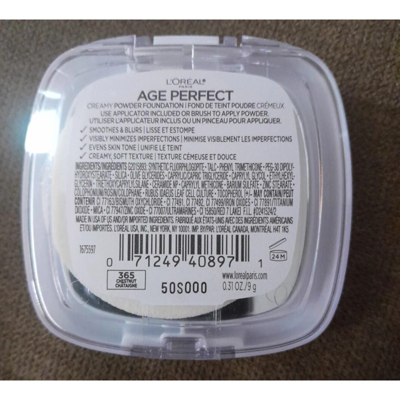 L'Oréal L’Oréal Age Perfect Creamy Powder Foundation 365 Chestnut