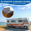 ANARACHON Leather Look RV Camper Dinette Cushion Covers, Washable RV