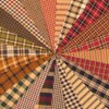 40 Primitive Charm Pack, 6 inch Precut Cotton Homespun Fabric