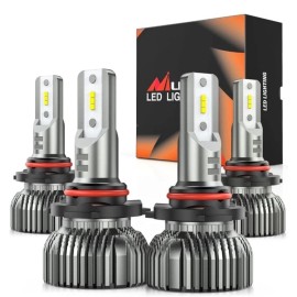 H&B Nilight E20 Model 9005 + 9006 LED Headlight Bulb Kit 350% Brighter HB3 HB4 LED