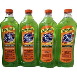 Spic and Span Everyday Antibacterial Multi-Surface Cleaner, Fresh Citrus Scent | Disinfectant | Kills Household Germs | Cuts Through Grease and Grime - 20 Ounce Each Refill (Pack of 4)