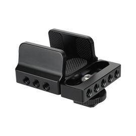 CAMVATE Universal SSD Holder Clamp Adjustable Width (35mm ~ 80mm) with 1/4"-20 Mounting Points & Shoe Mount Connector - 3011