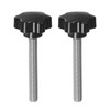 sourcing map 2pcs Star Knobs M12 x 100mm 304 Stainless