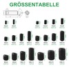 Foliv Set of 676 Grub Screws Assortment Set M2 M3