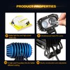 Auxbeam 4in 60W LED Pod Light for Truck, Super Bright