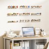 upsimples 6 Pack Clear Acrylic Shelves, 1.7" x12" Nursery Bookshelves,