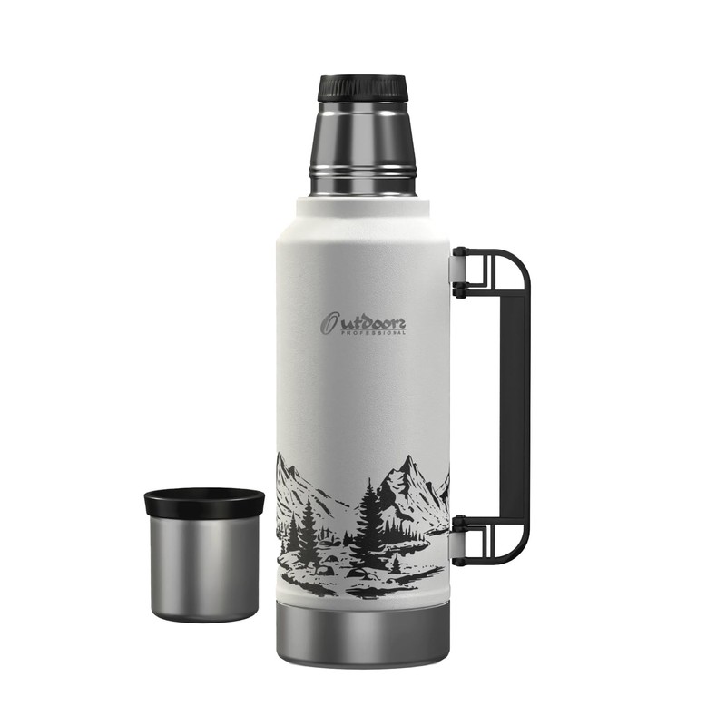 OUTDOORS PROFESSIONAL OUTD9386 Stainless-Steel Termo Classic Vacuum Bottle with Carry