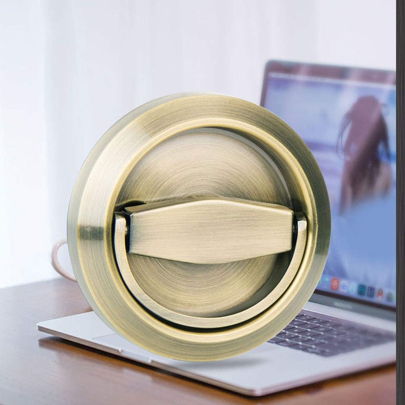 tooloflife 2 x Recessed Sliding Door Handles Invisible Door Handle