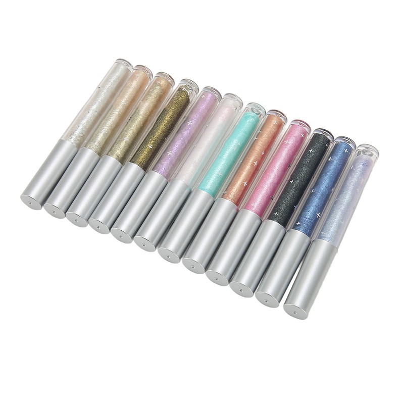 12PCS Liquid Eyeshadow Set Diamond Sparkling Matte Glitter Eyeshadow Set