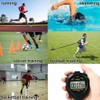 FCXJTU Digital Waterproof Stopwatch, No Bells, No Whistles, Easy Basic