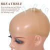 Tinashe Invisable HD Wig Cap,4PCS High Breathable Ultra-thin Stretchy Bald