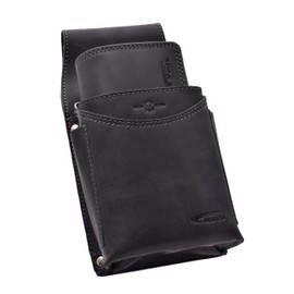 Menzo Professional Waiter Set Waiter's purse leather double stitched. - Black -