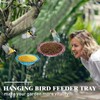 4 Pcs Hanging Bird Baths for Outdoors 9.2 inch Bird
