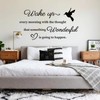 Inspirational Quotes Vinyl Wall Sticker Wake Up Every Morning with
