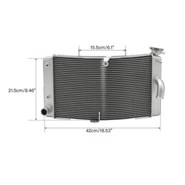 TCMT Radiator Cooler Cooling Fits For Kawasaki Ninja ZX 10R ZX-10RR 2021-2024 Silver