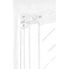 QCAA Solid Brass Shutter Bar/Door Latch, 7/8" x 2-3/32", Satin