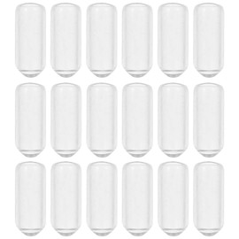Ipetboom 200Pcs Headband Round Rubber End Caps, Tube Bolt Cap Cover Screw Thread Protectors for Hair Hoop Diy Accessories, Clear