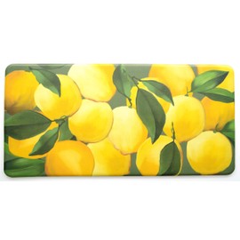 Stephan Roberts Anti-Fatigue Kitchen Printed 1/2" Thick Cushioned Comfort Mat, 20" x 39", Lemons