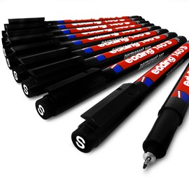 Edding 140S Permanent Pen - Superfine 0.3mm Nib - Box of 10 Black