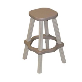 Leisure Accents Barstool Set (2/Carton), Taupe/Beige, 26 Inches Tall