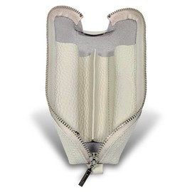 Leather Workshop Innoshima Pen Case, Pencil Case, Roll Pen Case, Genuine Leather, Pack of 3 (Off-White), white (off-white)