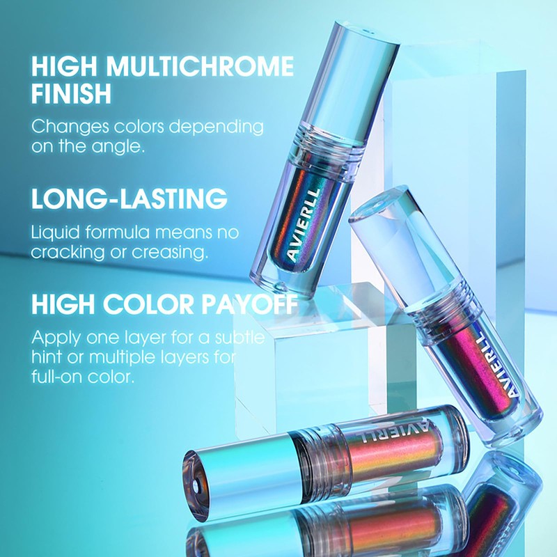 EnMart Pack of 3 Liquid Eyeshadow, Diamond Shiny Liquid Eyeshadow