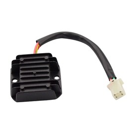 GOOFIT 4 Wire 12V Voltage Regulator Rectifier Replacement For GY6 150cc CG 125cc 250cc ATV Dirt Bike Go Kart Moped Scooter Accessory Fits PIT Quad Dirt Bike ATV Buggy