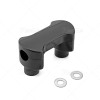RI Black 2" Riser 1" Handlebar Clamp For Harley Softail