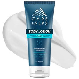Oars Alps Moisturizing Mens Body Lotion Naturally Derived Skin Care Infused With Shea Butter And Vitamin Fresh Ocean Splash