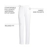 Lands' End Women s Sport Knit Pants White Regular Medium