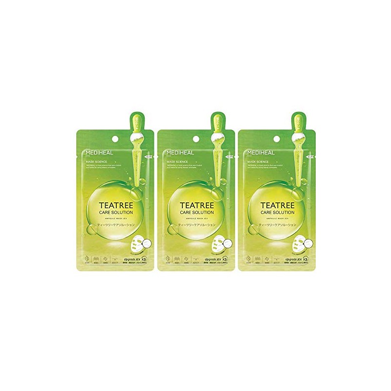 MEDIHEAL Tea Tree Care Solution Ampoule Mask JEX 3 Pack