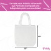 12 bolsas de lona blancas medianas en blanco, a granel,