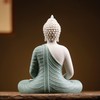 Qinlang 6 inch Small Green Buddha Statue for Home Decor,
