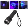 365nm UV Blacklight Flashlight USB Rechargeable Black Light Flashlight Pet
