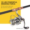 HAUT TON Spinning Reel 12000 Series Advanced Version,17+1BB Graphite Frame