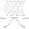 10-Piece Stainless Steel Beehive Spring Clip Connector Set